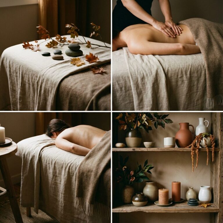 Massage bien-être en automne à Aix-en-Provence dans une ambiance chaleureuse et relaxante